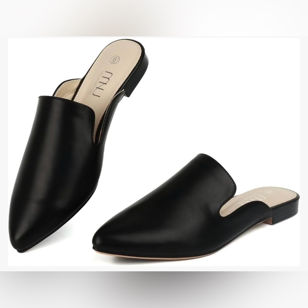 Vegan Leather Mules